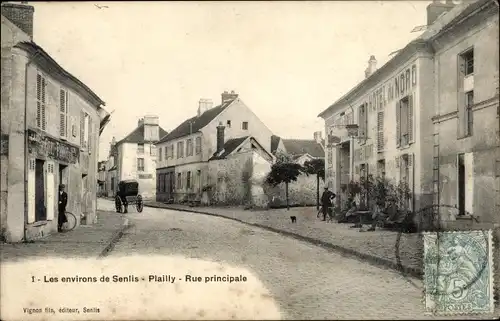 Ak Plailly-Oise, Hauptstraße