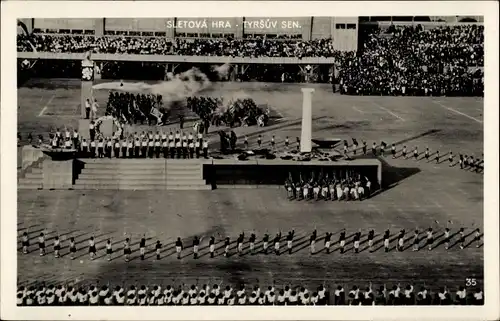 Ak Praha Prag Tschechien, IX. Slet Vsesokolsky 1932