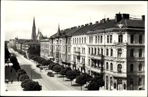 Ak Olomouc Olmütz Stadt, Straßenpartie
