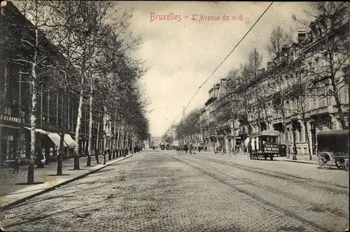 Ak Brüssel Brüssel, Avenue du Midi