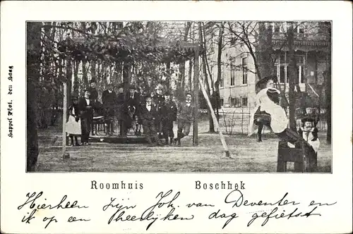 Ak Den Haag Südholland Niederlande, Roomhuis, Boschhek, Spielplatz