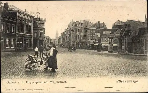 Ak 's Gravenhage Den Haag Südholland, Huygensplein, Wagenstraat