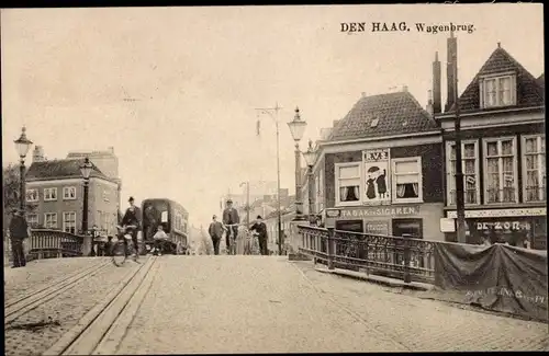 Ak Den Haag Südholland Niederlande, Wagenbrug, Geschäfte