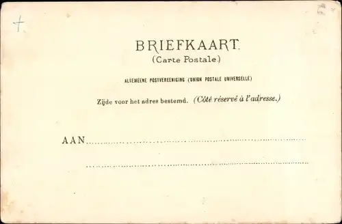 Ak 's Gravenhage Den Haag Südholland, Gedempte Gracht, Festschmuck 7. Februar 1901