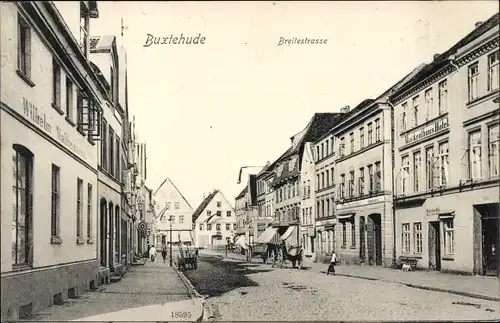 Ak Buxtehude in Niedersachsen, Breite Straße, Hotel