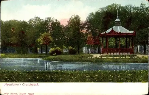 Ak Apeldoorn Gelderland, Oranjepark, Pavillon