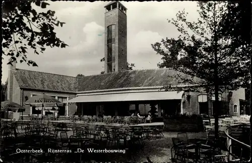 Ak Oosterbeek Renkum Gelderland, Rijnterras De Westerbouwing