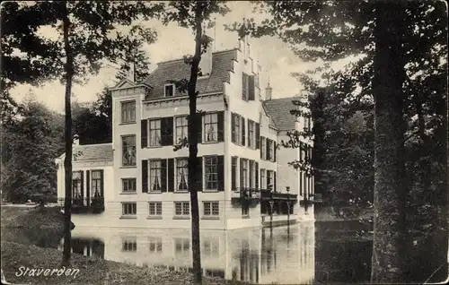 Ak Staverden Gelderland Niederlande, Kasteel