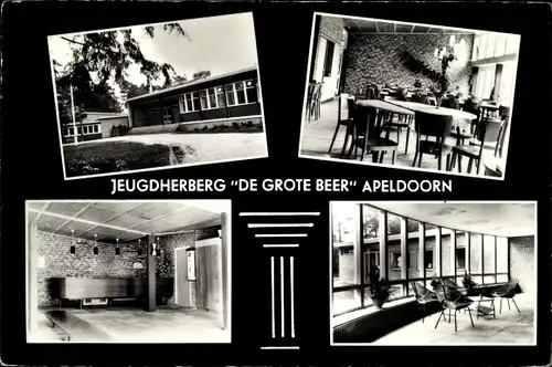 Ak Apeldoorn Gelderland, Jeugdherberg De Grote Beer, Innenansichten