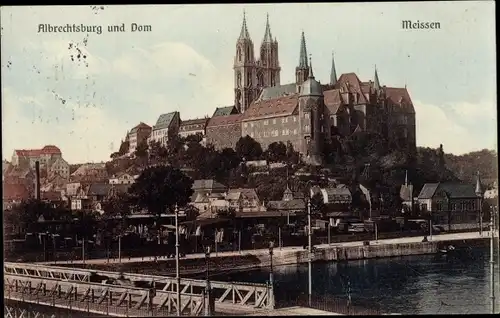 Ak Meißen an der Elbe, Albrechtsburg und Dom