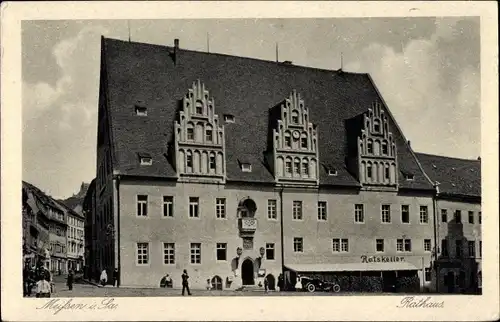 Ak Meißen an der Elbe, Rathaus