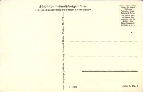 Ak Meißen in Sachsen, Stadtblick von der Landwirtschaftlichen Schule