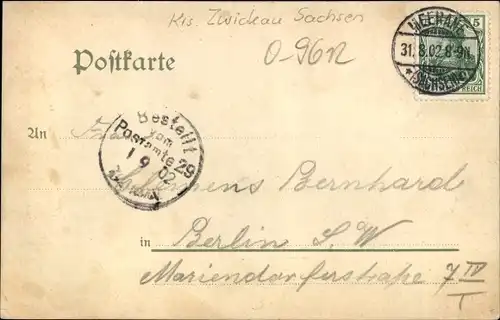 Ak Meerane in Sachsen, Ferien-Kolonieheim der Meeraner Fechtschule, erbaut im Jahre 1902