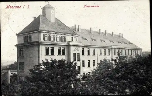 Ak Meerane in Sachsen, Lindenschule