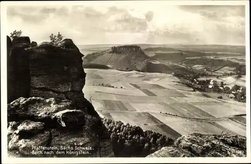 Ak Königstein an der Elbe Sächsische Schweiz, Pfaffenstein