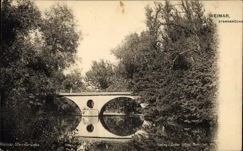 Ak Weimar in Thüringen, Sternbrücke