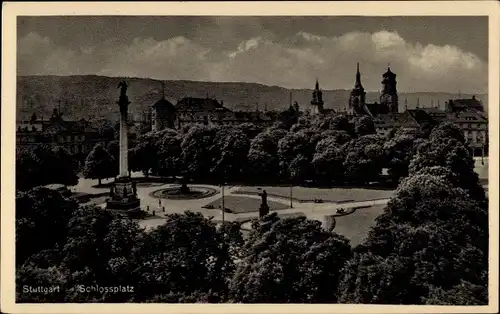 Ak Stuttgart in Württemberg, Schlossplatz