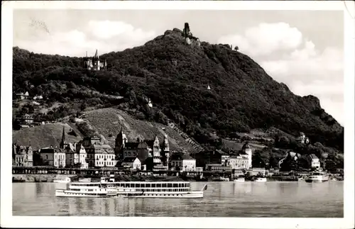 Ak Königswinter am Rhein, Drachenfels, Dampfer
