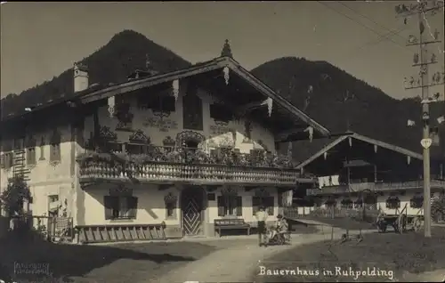 Ak Ruhpolding in Oberbayern, Bauernhaus