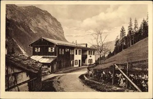 Ak Ramsau, Blick auf die Pension Schwarzbachwacht