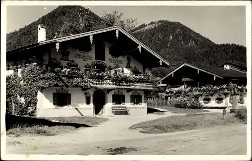 Foto Ak Ruhpolding im Kreis Traunstein Oberbayern, Hausansichten