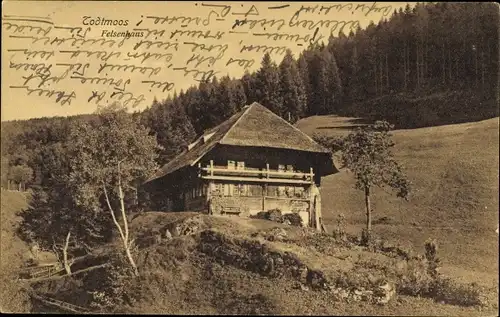 Ak Todtmoos im Schwarzwald, Felsenhaus