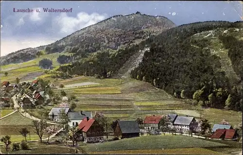 Ak Waltersdorf Großschönau Oberlausitz, Lausche, Panorama