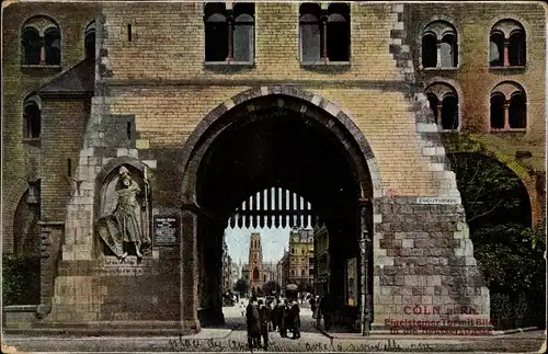 Ak Köln am Rhein, Eigelsteiner Tor mit Blick in die Neußerstraße