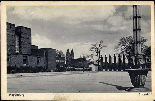 Ak Magdeburg an der Elbe, Ehrenhof
