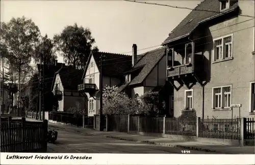 Ak Friedewald Moritzburg in Sachsen, Straßenpartie, Wohnhäuser