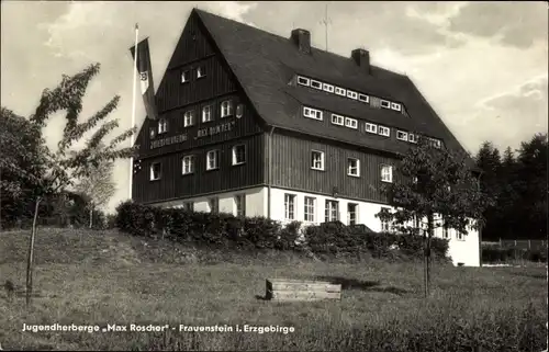 Ak Frauenstein im Erzgebirge, Jugendherberge Max Roscher