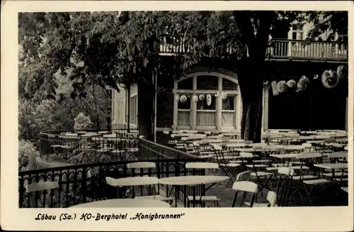 Ak Löbau in der Oberlausitz Sachsen, Löbauer Berg, HO-Berghotel Honigbrunnen
