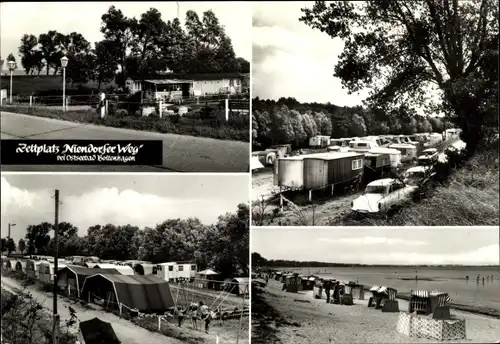 Ak Ostseebad Boltenhagen, Zeltplatz Niendorfer Weg, Strand, Schaukel, Wohnwagen