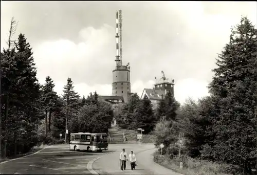 Ak Brotterode in Thüringen, Großer Inselsberg, Türme, Bus