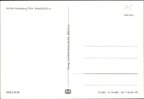 Ak Brotterode in Thüringen, Großer Inselsberg, Türme, Bus