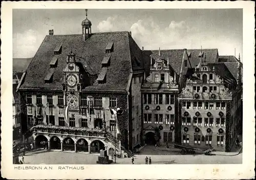 Ak Heilbronn am Neckar, Rathaus