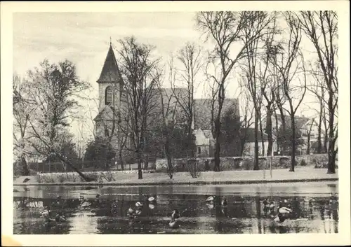 Ak Berlin Neukölln Britz, Dorfkirche