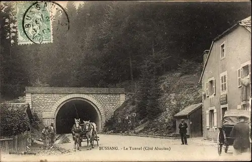 Ak Bussang Vosges, Le Tunnel