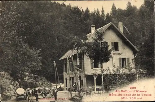 Ak Ballon d'Alsace Vosges, Hotel du Saut de la Truite