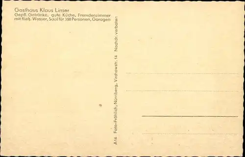 Ak Wachenroth in Mittelfranken, Panorama, Gasthof Klaus Linser
