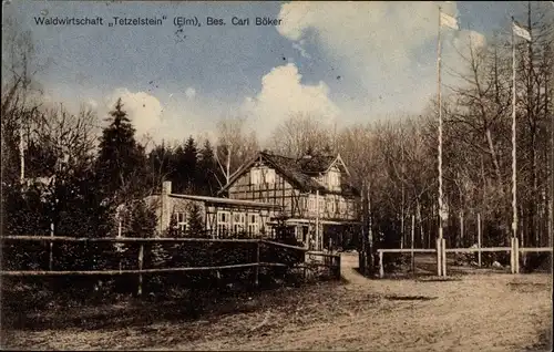 Ak Königslutter am Elm, Waldwirtschaft Tetzelstein