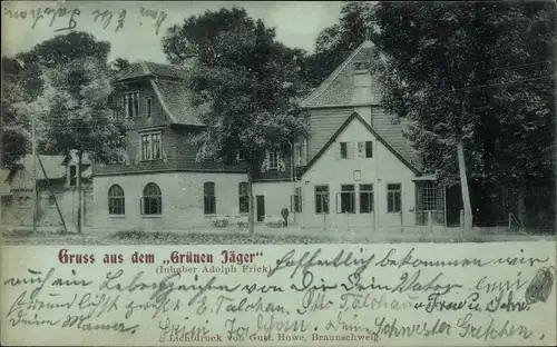 Ak Braunschweig in Niedersachsen, Gasthaus Grüner Jäger