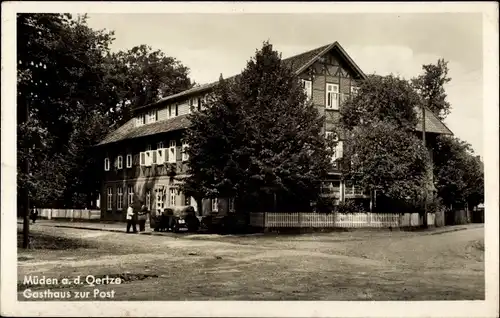 Ak Müden an der Örtze Faßberg Lüneburger Heide, Gasthaus zur Post