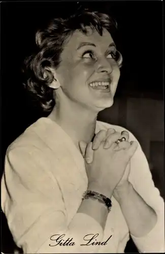 Ak Schauspielerin Gitta Lind, Portrait, DEFA Film