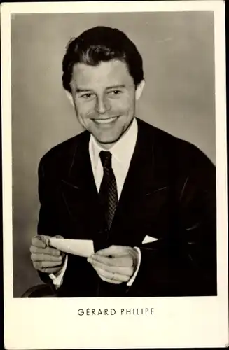 Ak Schauspieler Gérard Philipe, Portrait