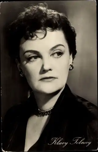 Ak Schauspielerin Klary Tolnay, Portrait