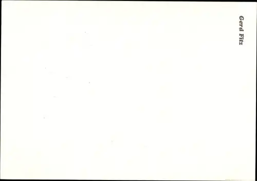 Ak Schauspieler Gerd Fitz, Portrait, Autogramm