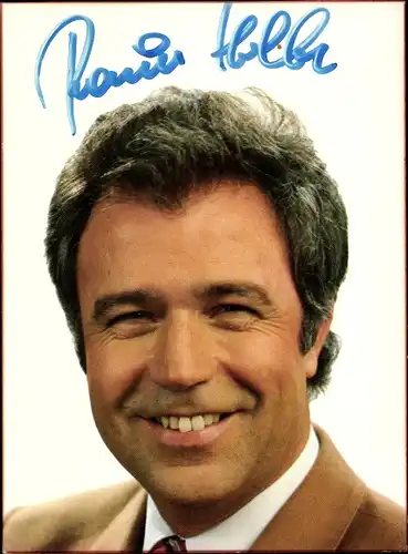 Ak Journalist und Fernsehmoderator Rainer Holbe, Portrait, Autogramm