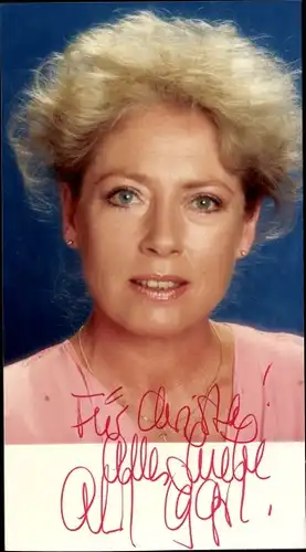 Ak Schauspielerin Almut Eggert, Portrait, Autogramm