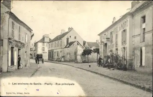 Ak Plailly-Oise, Hauptstraße